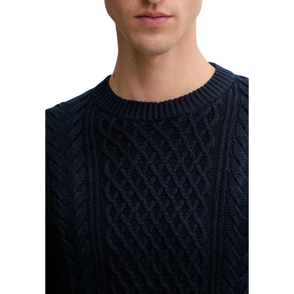 Tommy Hilfiger Jeans Blue Recycled Cotton Sweatshirt