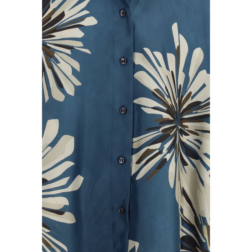 Brunello Cucinelli Multicolor Silk Shirt