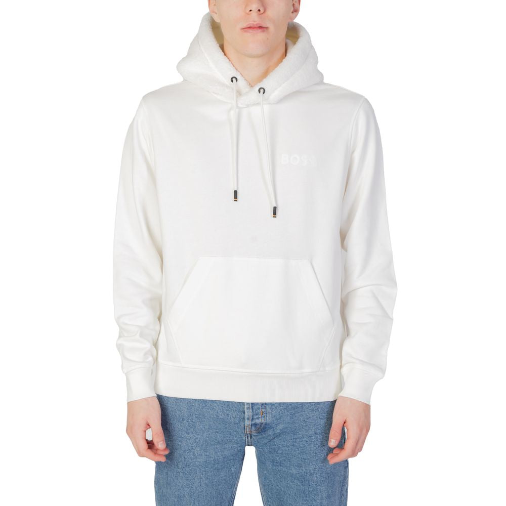 Hugo Boss Cream Cotton Hoody