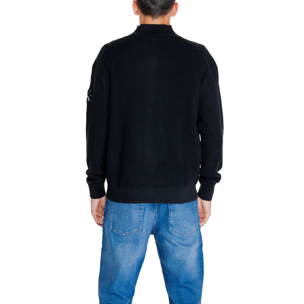 Calvin Klein Jeans Black Recycled Cotton Cardigan