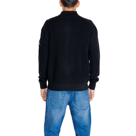 Calvin Klein Jeans Black Recycled Cotton Cardigan