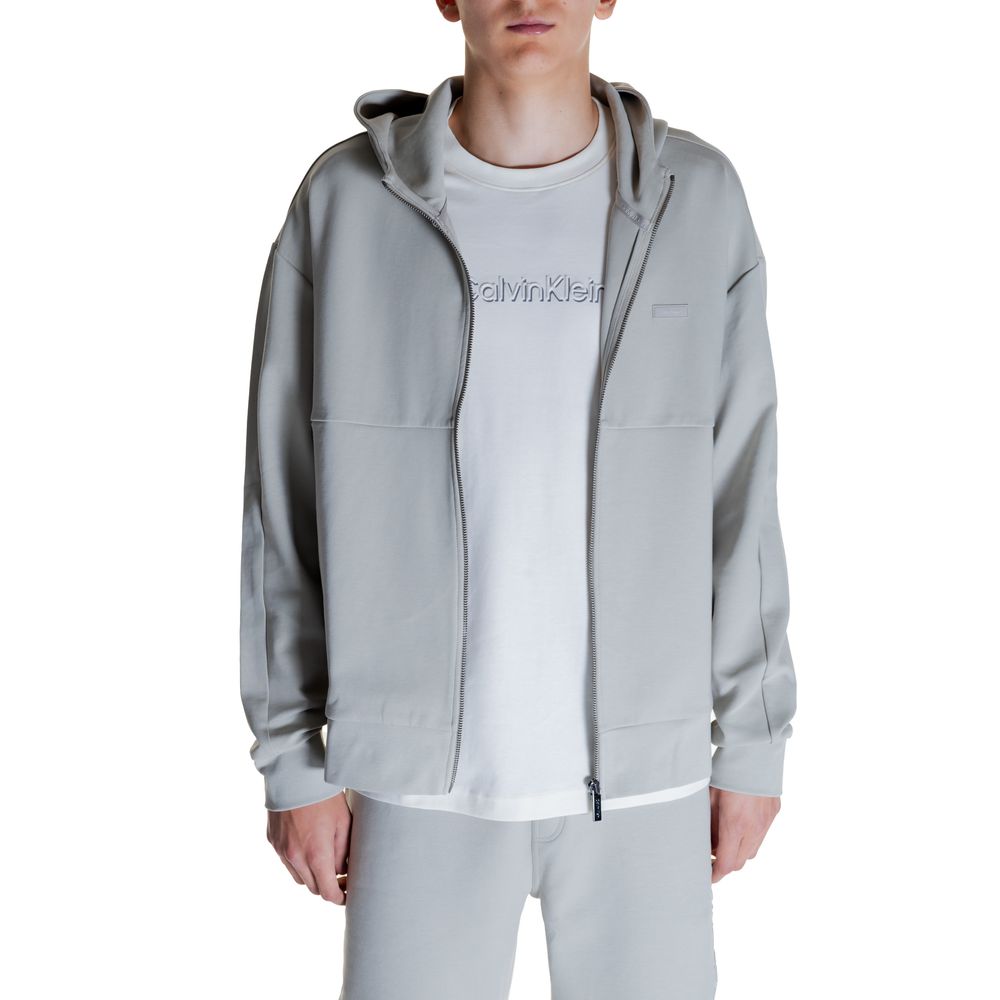 Calvin Klein Gray Cotton Hoodie
