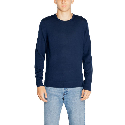 Calvin Klein Blue Recycled Wool Sportswear