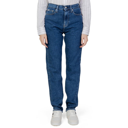 Calvin Klein Jeans Blue Cotton Slim Fit Jean