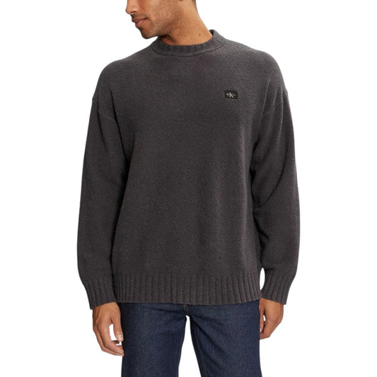 Calvin Klein Jeans Gray Cotton Sweatshirt