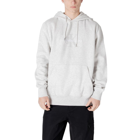 Calvin Klein Jeans Gray Cotton Hoodie