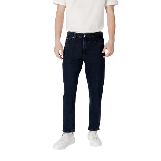 Calvin Klein Jeans Blue Cotton Relaxed Fit Jean