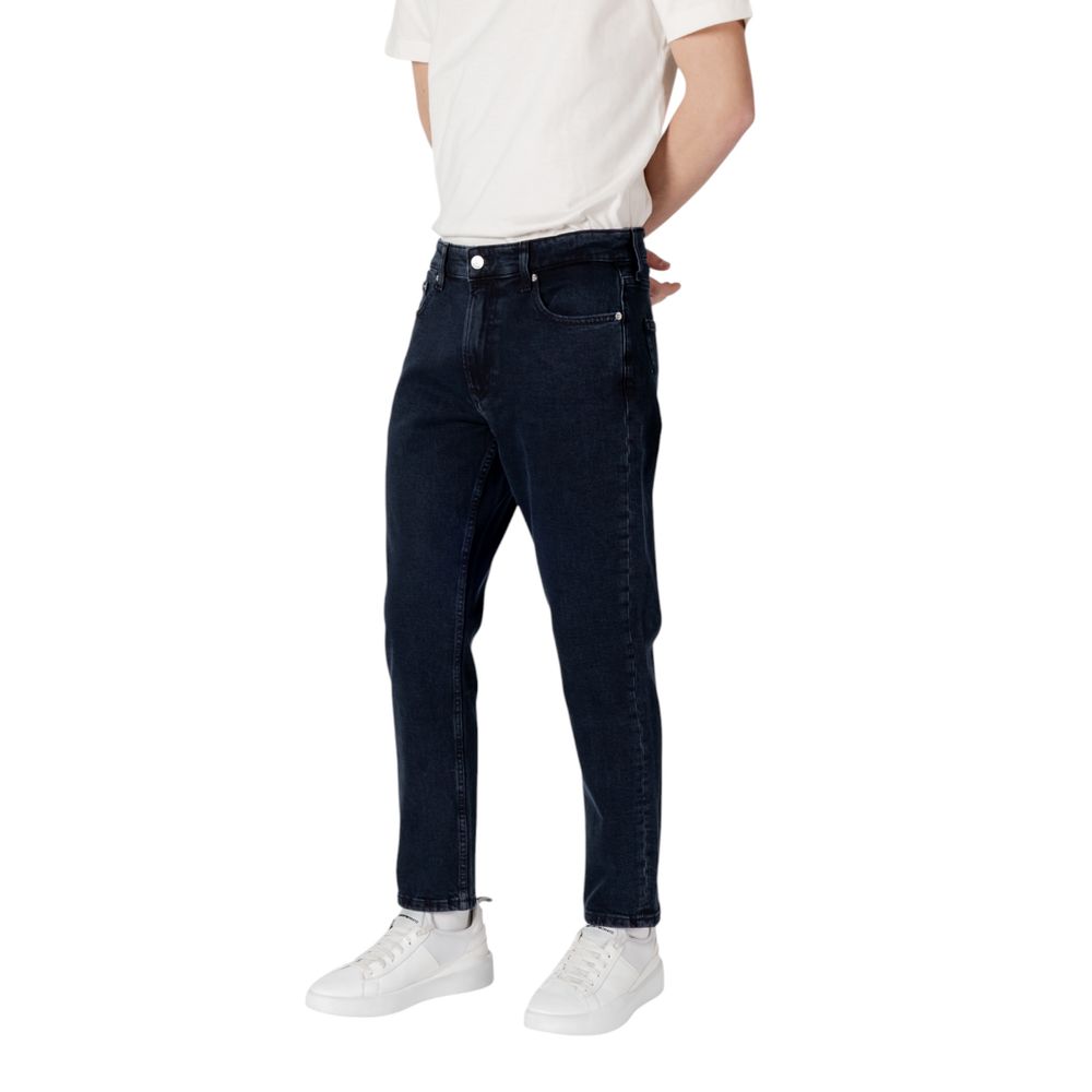 Calvin Klein Jeans Blue Cotton Relaxed Fit Jean