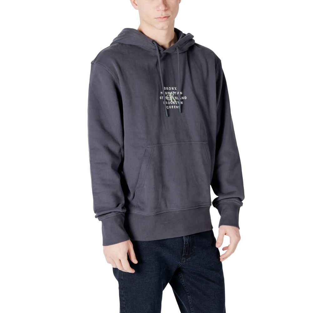 Calvin Klein Jeans Gray Cotton Hoody