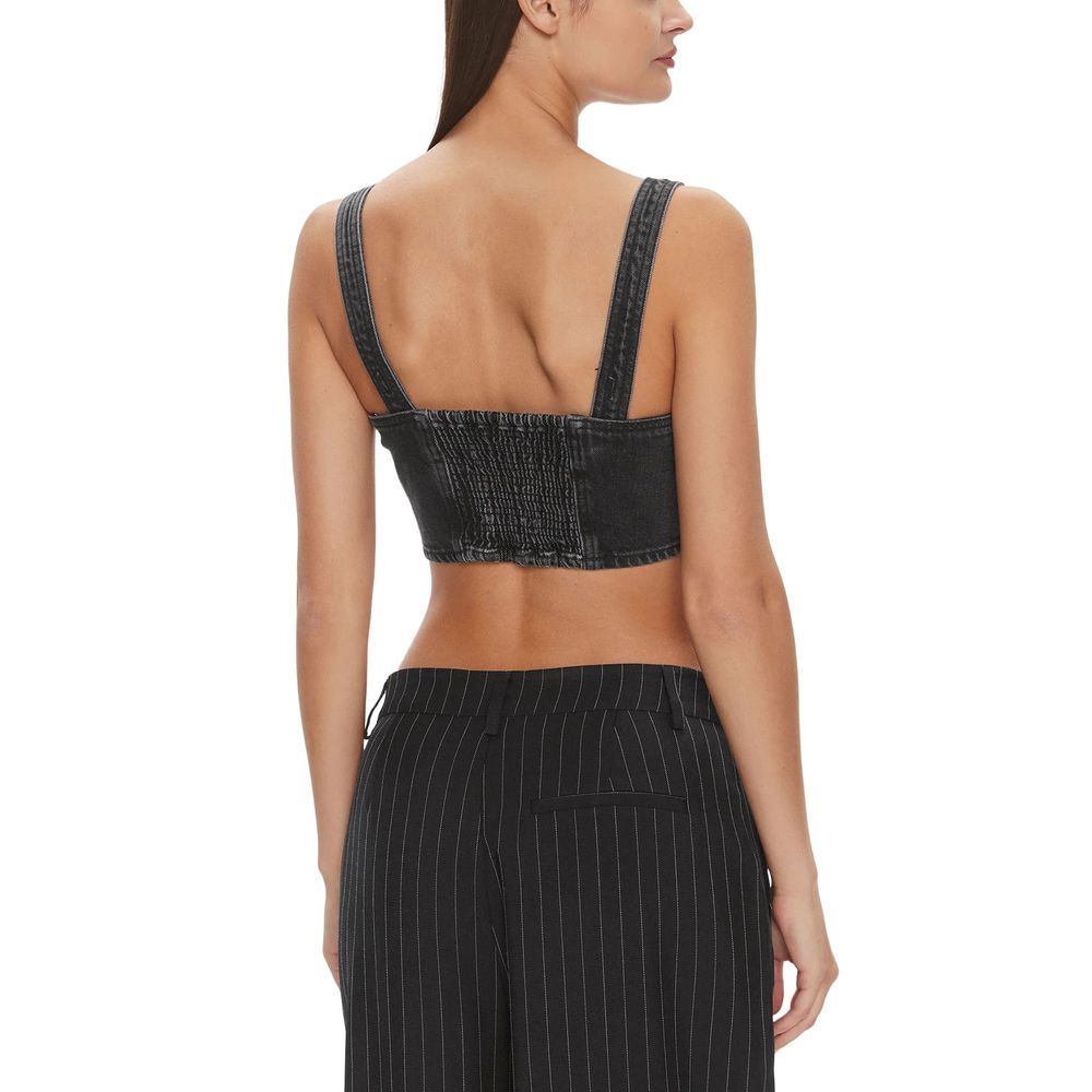 Tommy Hilfiger Jeans Black Recycled Cotton Top