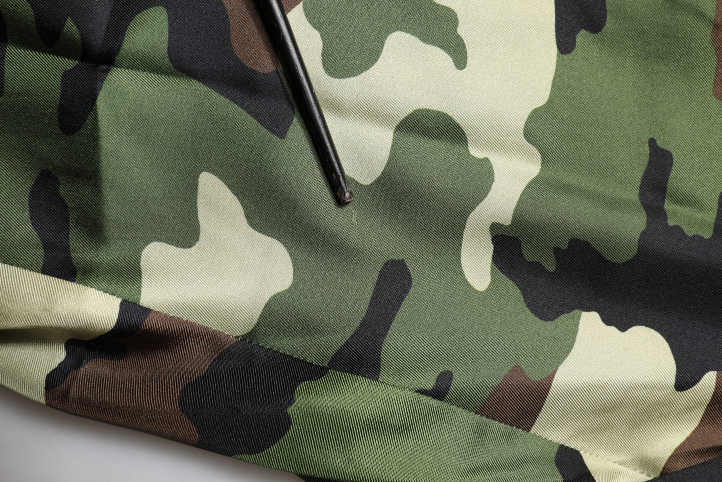 Dolce & Gabbana Multicolor Camouflage Silk Mid Waist Bermuda Shorts