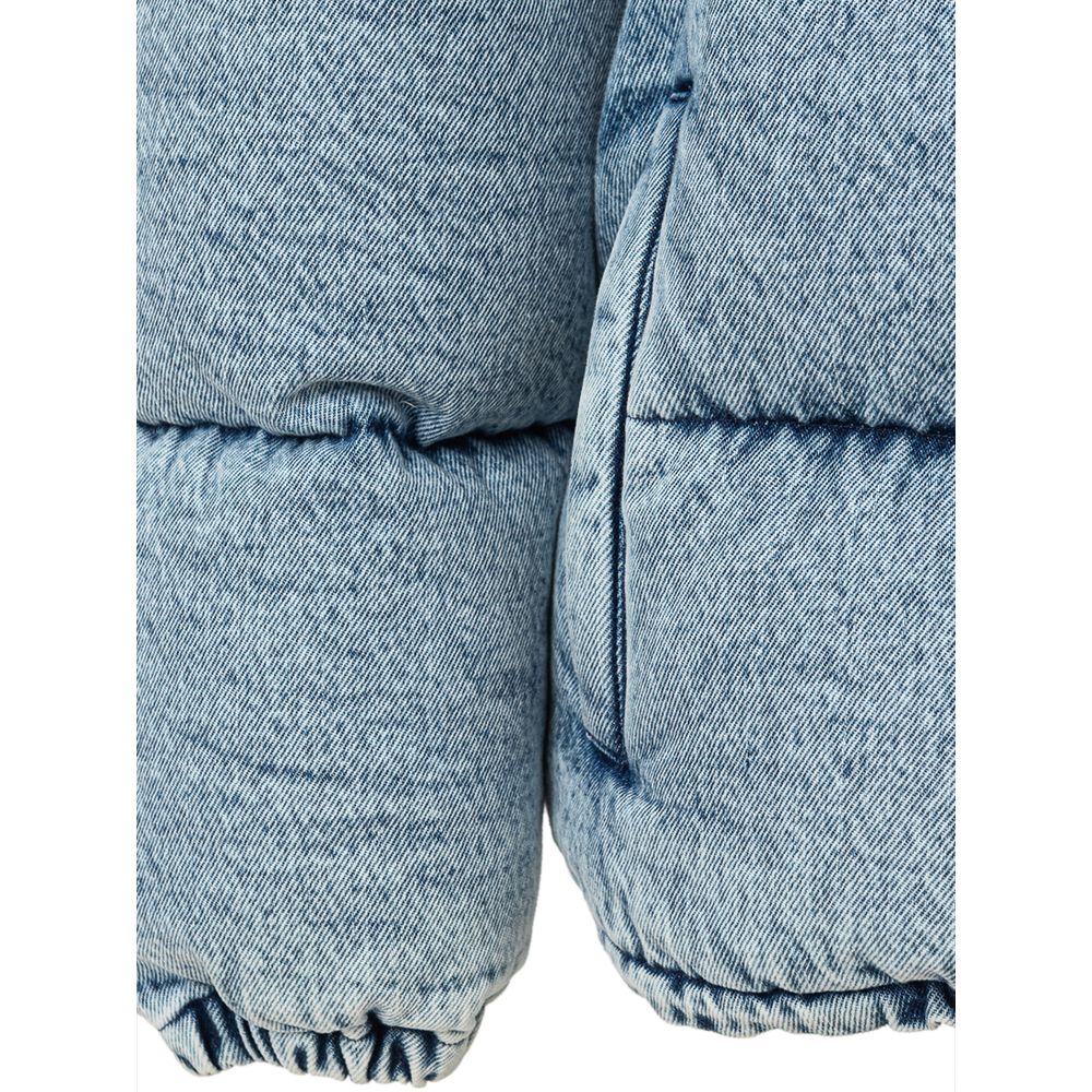 Miu Miu Blue Polyester Coat