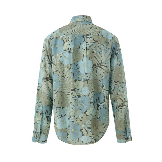 Tom Ford Blue Lyocell Pattern Shirt
