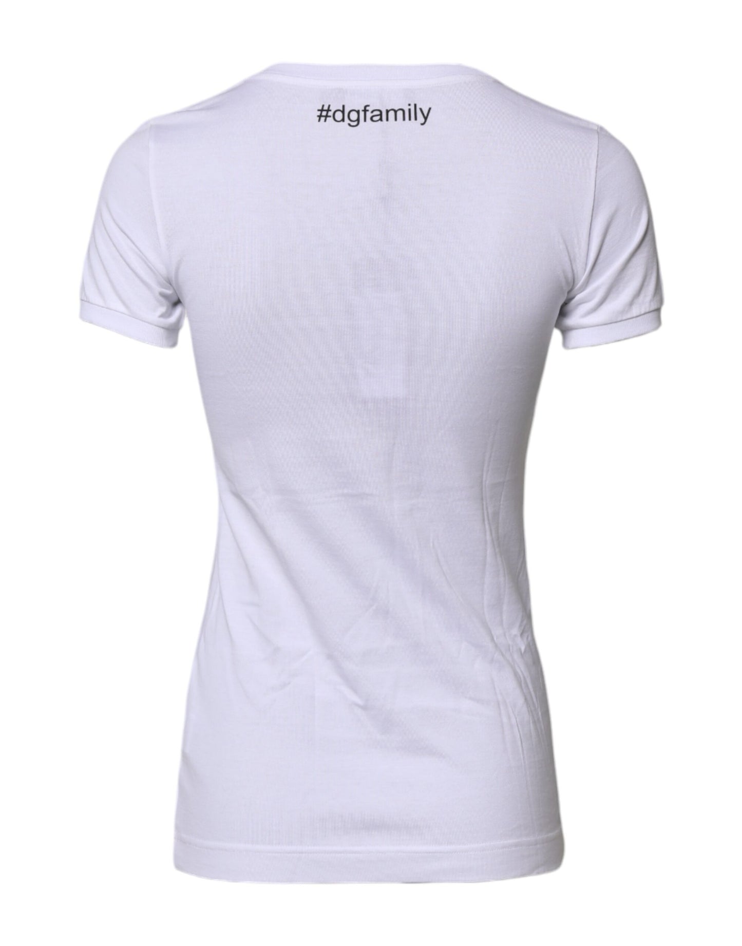 Dolce & Gabbana White #DGFAMILY Embroidery Cotton T-shirt