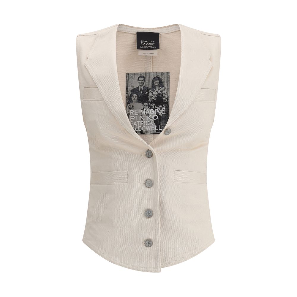 PINKO Cream Cotton Top