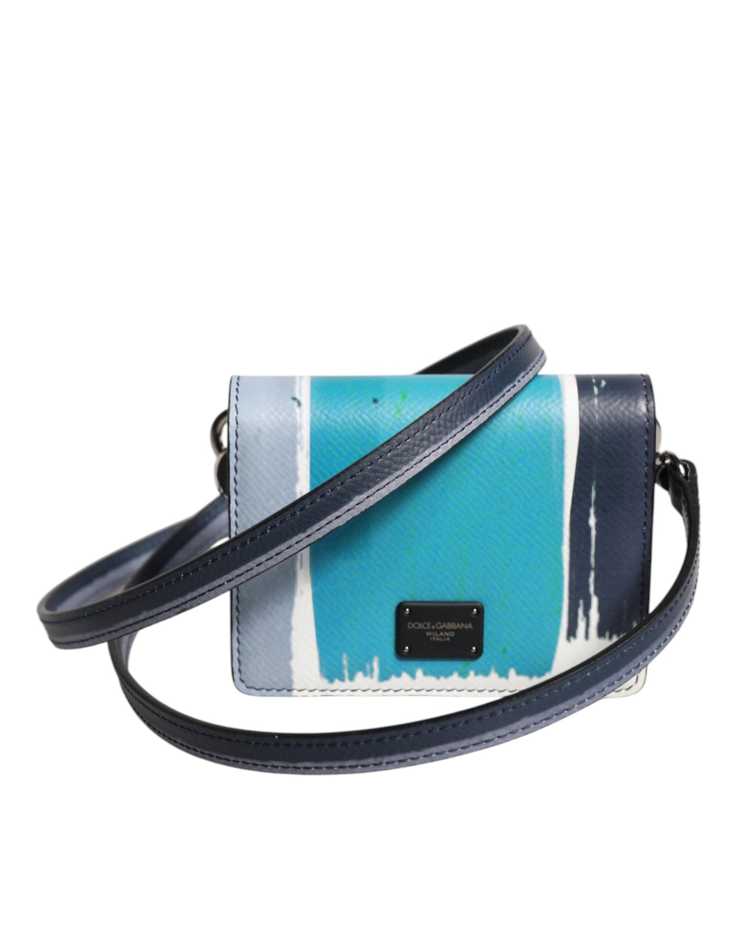 Dolce & Gabbana Multicolor Leather DG Logo Bifold Card Holder Wallet