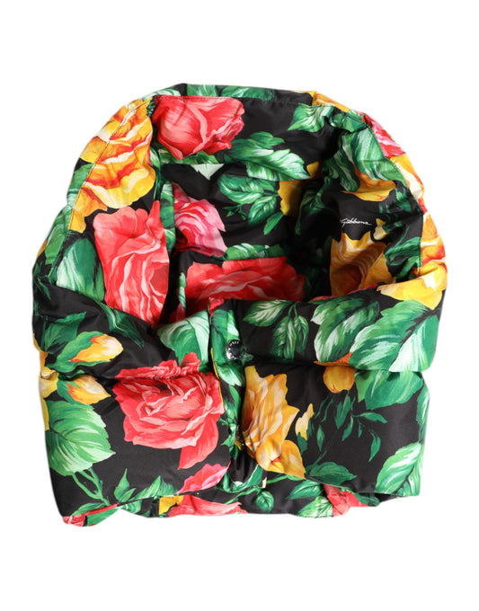 Dolce & Gabbana Multicolor Floral Print Whole Head Wrap Hat