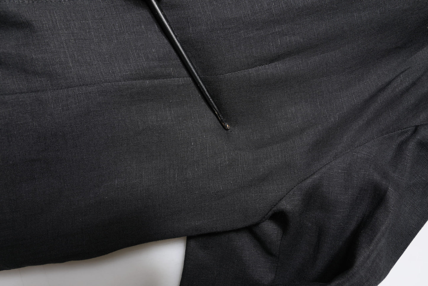 Dolce & Gabbana Black Linen Single Breasted Men Coat Blazer