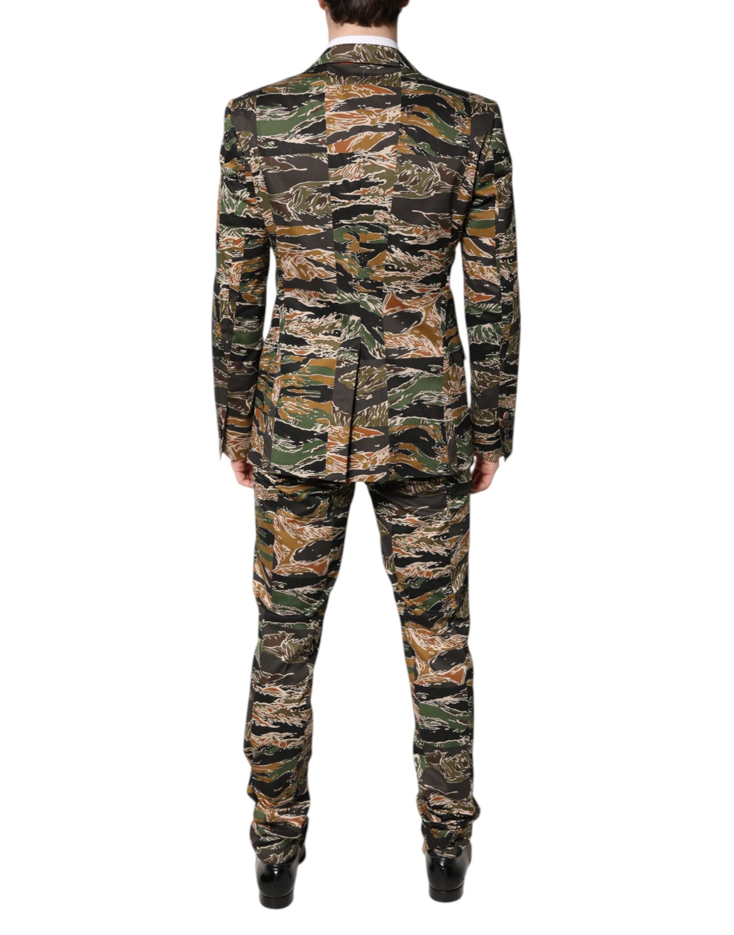 Dolce & Gabbana Multicolor TAORMINA Single Breasted 2 Piece Suit