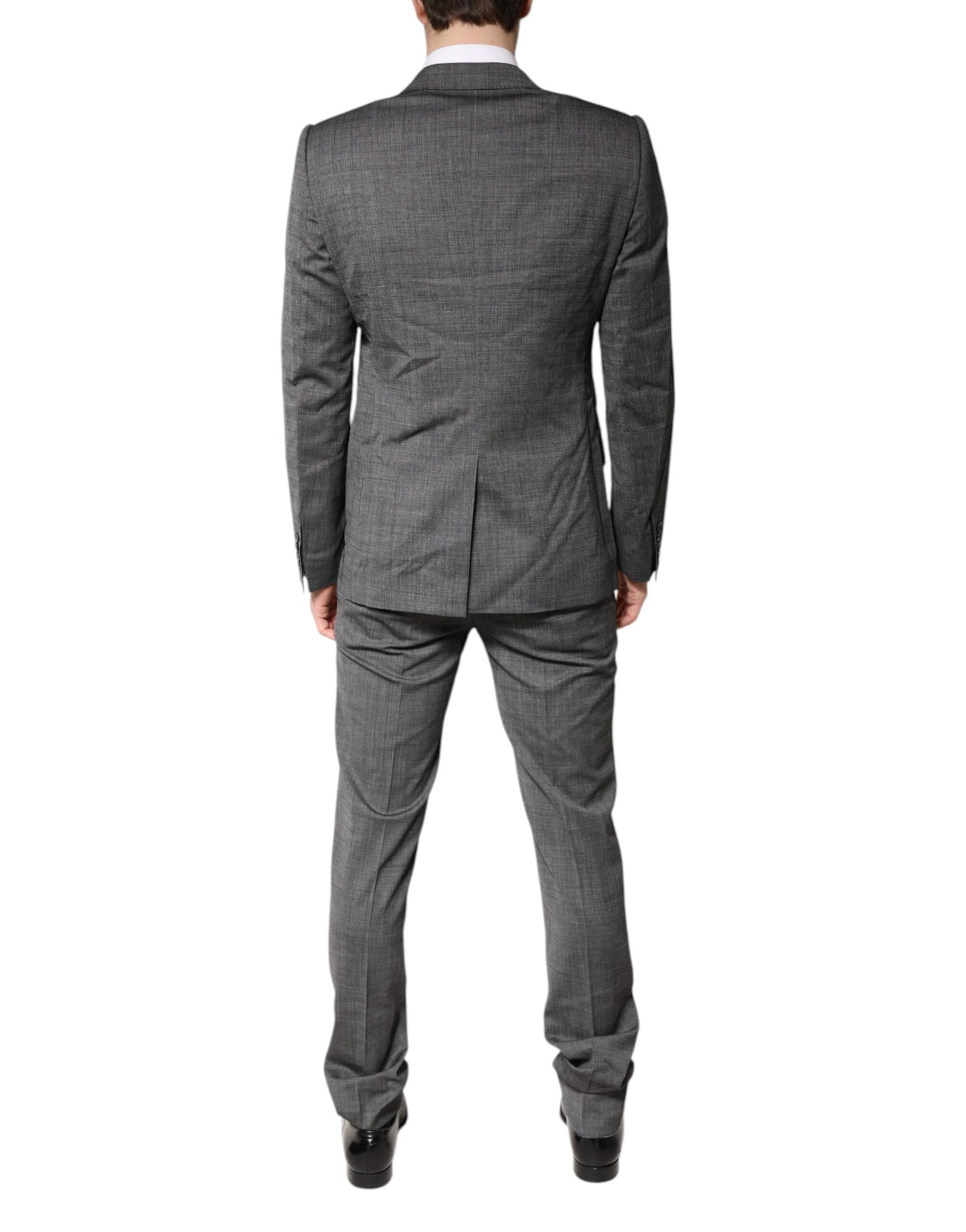 Dolce & Gabbana Gray Wool Single Breasted 2 Piece Suit