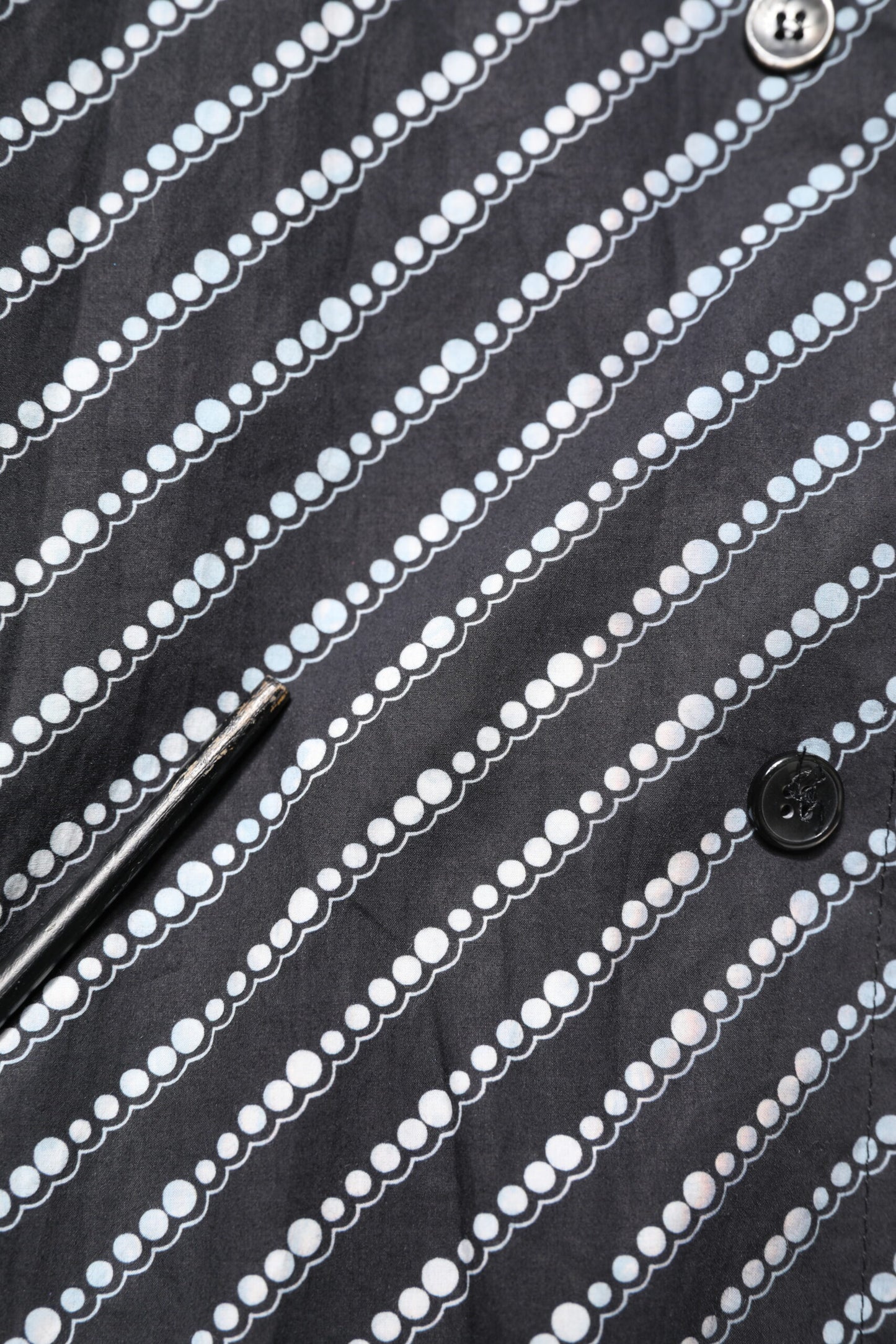 Dolce & Gabbana Black White Stripe Button Down Casual Shirt