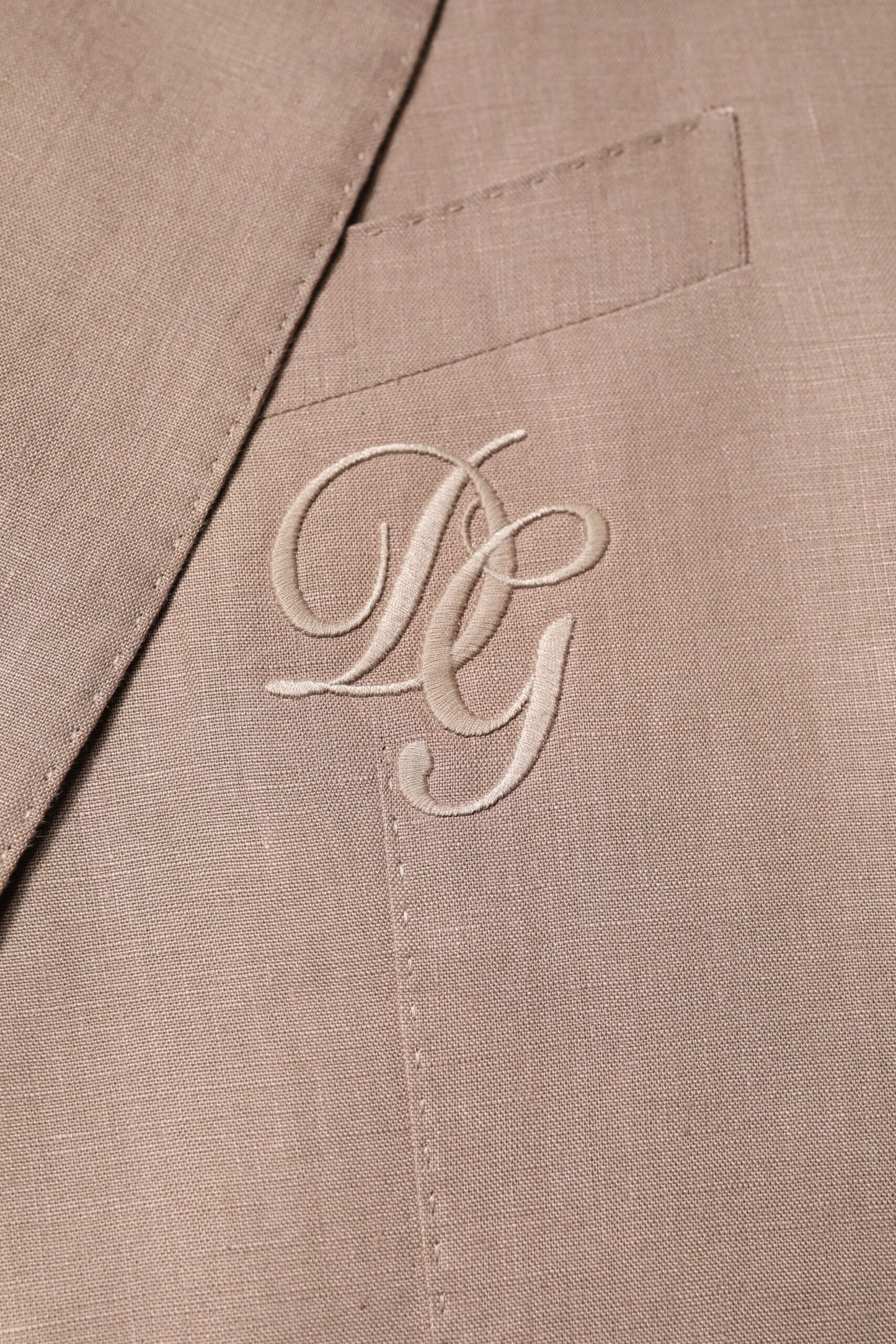 Dolce & Gabbana Beige TAORMINA Single Breasted Coat Blazer