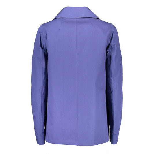 Gant Blue Cotton Women Coat Jacket