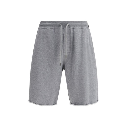 Brunello Cucinelli Gray Cotton Bermuda Shorts
