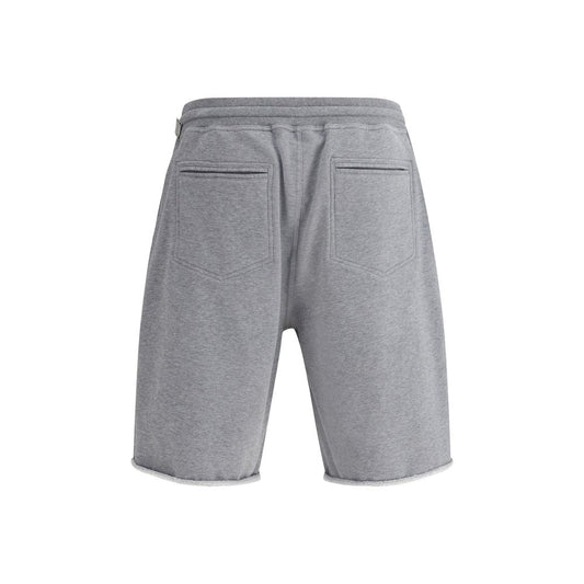 Brunello Cucinelli Gray Cotton Bermuda Shorts