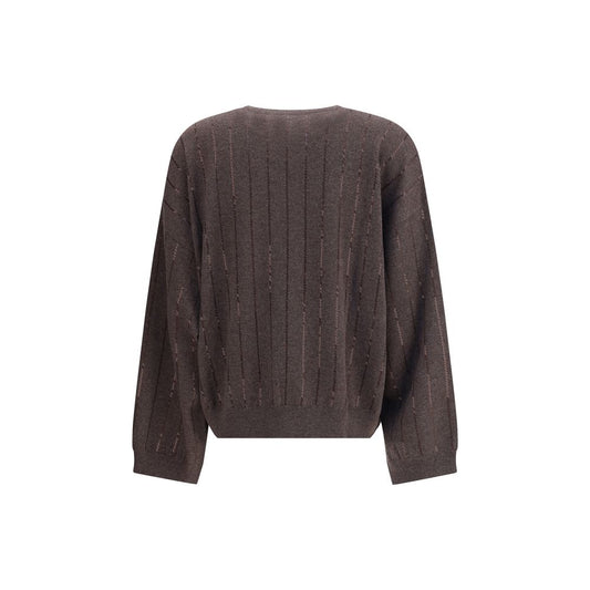 Brunello Cucinelli Brown Cashmere Cashmere Sweater
