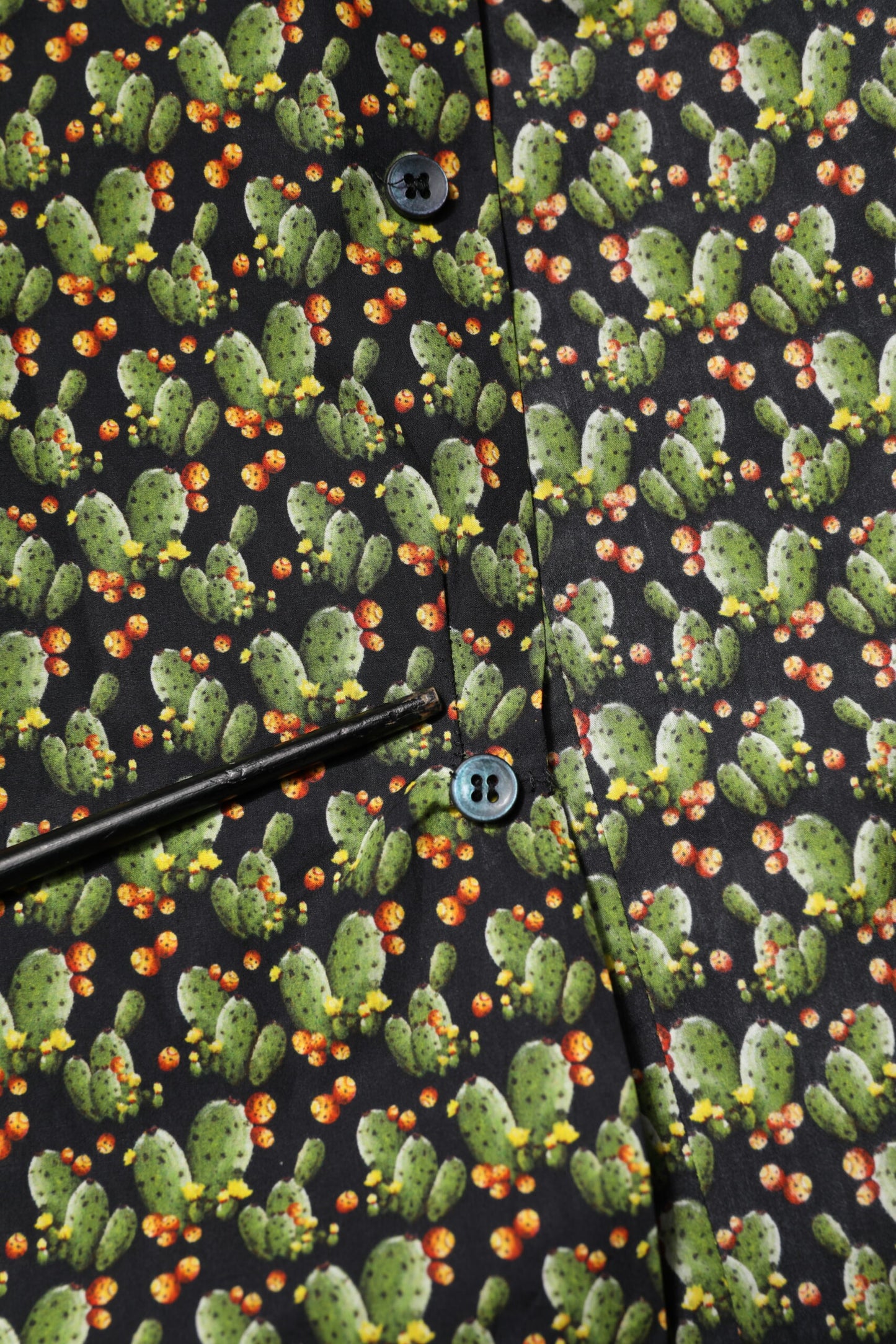 Dolce & Gabbana Multicolor Cotton Cactus GOLD Men Formal Shirt