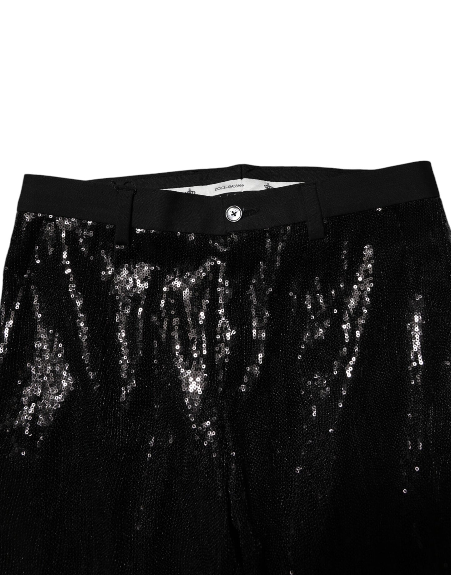 Dolce & Gabbana Black Sequined Embellishment Pants