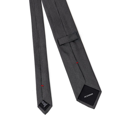 Jil Sander Gray Silk Ty