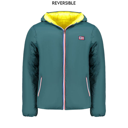 Norway 1963 Green Polyamide Men Reversible Jacket