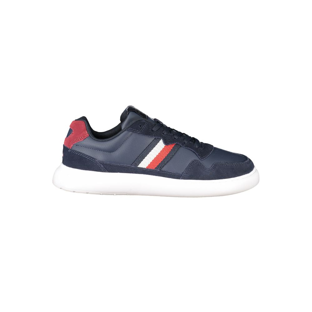 Tommy Hilfiger Blue Leather Men Sneaker