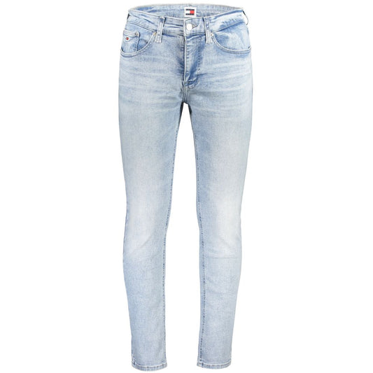 Tommy Hilfiger Blue Cotton Men's Tapered Jean