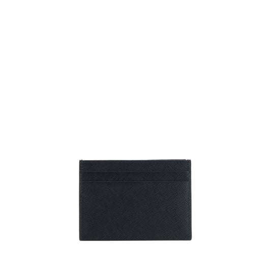 Prada Black Calf Leather Bos Taurus Wallet