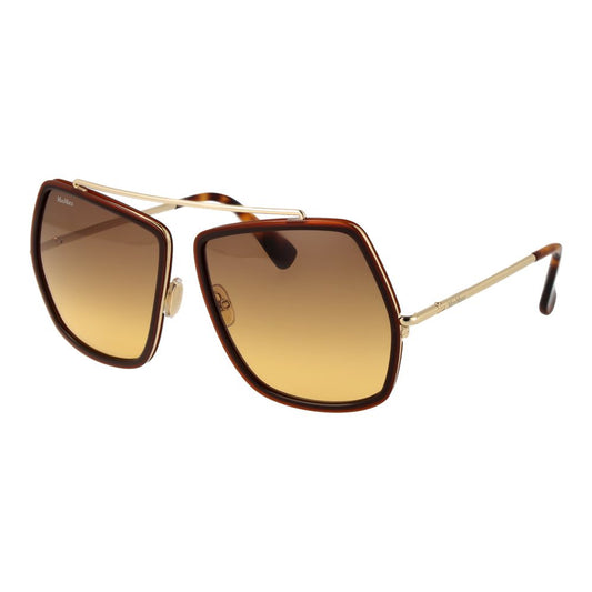 Max Mara Brown Metal Sunglasses