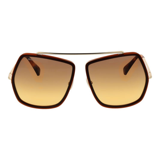 Max Mara Brown Metal Sunglasses