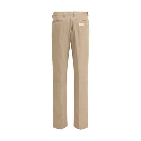 Fendi Brown Cotton Casual Pants