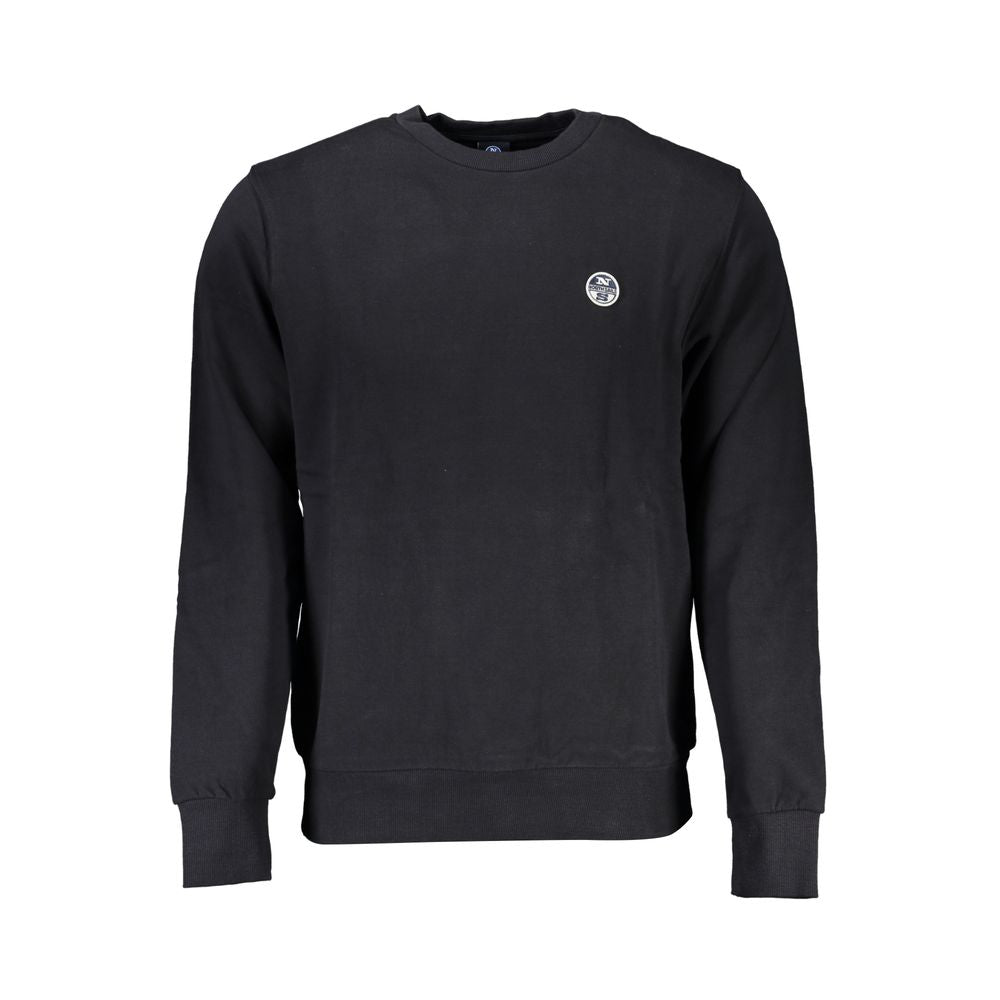 North Sails Black Cotton Men Sweater