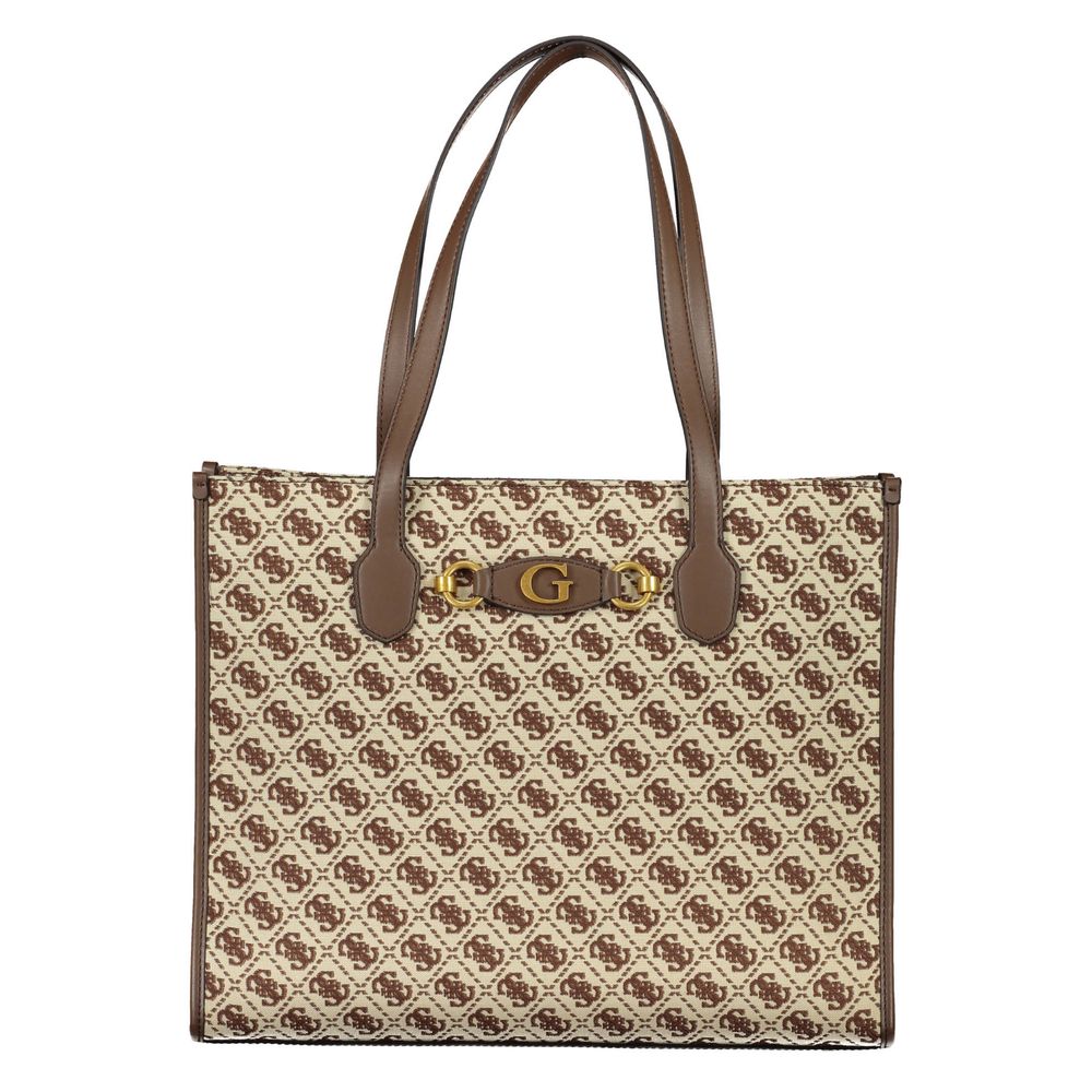 Guess Jeans Brown Polyester Handbag