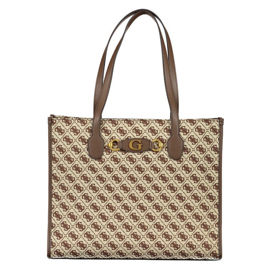 Guess Jeans Brown Polyester Handbag