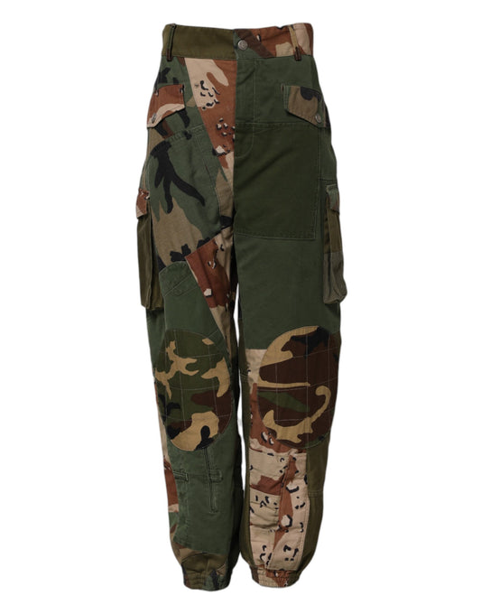 Dolce & Gabbana Multicolor Camouflage Cargo Pants