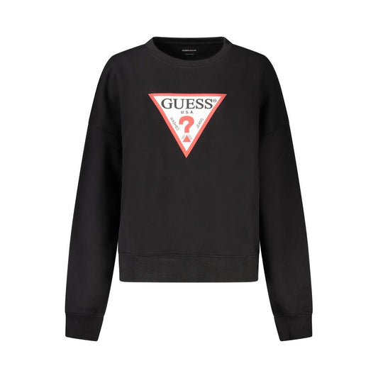 Guess Jeans Black Cotton Women Sweater