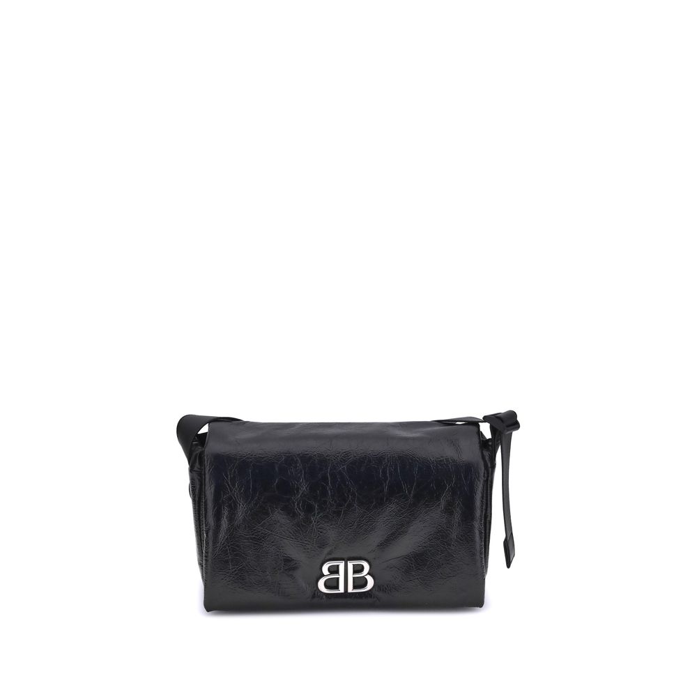 Balenciaga Black Calf Leather Bos Taurus Shoulder Bag