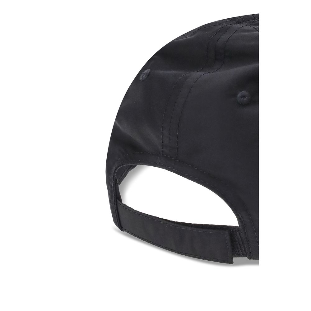 Balenciaga Black Cotton Cap (Baseball Hat)