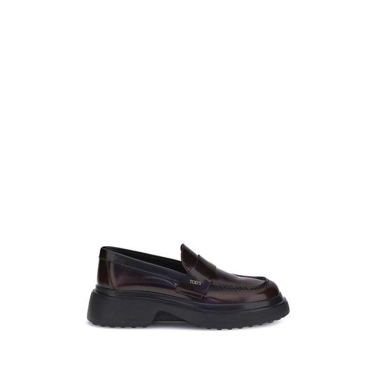 Tod's Brown Rubber Platform Loafers