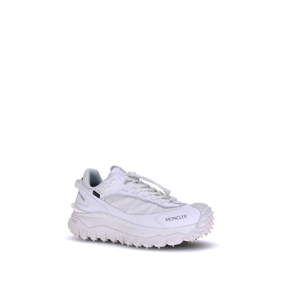 Moncler White Polyamide Athletic Sneakers