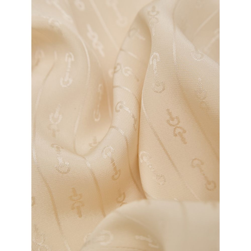 Gucci Beige Silk Pattern Shirt
